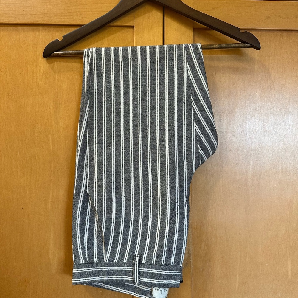 Local Striped Grey and White Pants